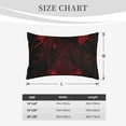 thumbnail image 3 of Fotbe Red Gothic Skeleton Throne Pillow Cases - Envelope Closure - Luxury, Extra Soft, Cooling Pillow Covers - Wrinkle, Fade, Stain Resistant-16"x24", 3 of 8