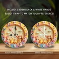 thumbnail image 2 of Cute Flower Wall Clock for Kids Room Decoration 10-Inch Silent Wooden Wall Clock, Battery Operated (AA Batteries Not Included), Artistic Home Decor, 2 of 7