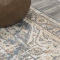 thumbnail image 6 of JONATHAN Y WASHABLE 2 x 8 Runner Rug, Keesha Bold Distressed Medallion - Blue/Cream, WSH316A-28, 6 of 9