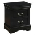 thumbnail image 3 of Fy Four Piece Queen Size Bedroom Set, Antique Nickel Metal Handles, Black, 3 of 7