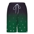 thumbnail image 5 of FRSASU Mens Swim Trunks with Compression Liner 5 inch Inseam Quick Dry 2 in 1 Tropical Graphic Swimming Board Shorts Beach with Zipper Pockets Green, 5 of 6