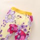 thumbnail image 2 of Gibobby Conjunto con capucha para niño Conjunto de ropa de manga larga con capucha y letras para niños pequeños y bebés, pantalones florales, 2 uds.(Amarillo,2-3 Años), 2 of 5