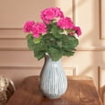thumbnail image 4 of Lifelike Artificial Geranium Plants with Realistic CrabFruit Flowers, UV Resistant Faux Outdoor Decor for Balcony, Patio, and Garden, Low Maintenance Flower Arrangement with Vibrant Seasonal Colors, 4 of 6