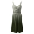 thumbnail image 4 of Sngxgn Women's Color Block Tiered Summer Dresses Adjustable Strap Flowy Dress Beach Sundress(Grey,S), 4 of 5