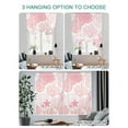 thumbnail image 4 of Coastal Pink Tie Up Curtains for Windows 63 Inch Length Balloon Curtains Kitchen Adjustable Balloon Window Shade Ocean Coral Starfish Shell Modern Sea Tie Up Valance Bathroom Curtain Window 42"x63", 4 of 6