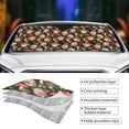 thumbnail image 4 of Kdxio Edgehog and Mushrooms Print Front Windshield Sun Shade,Folding Auto Sunshade for Car Truck SUV-Medium, 4 of 7