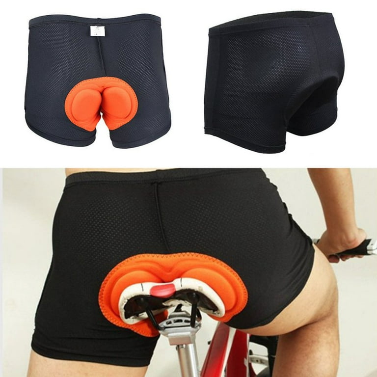 Zupora Padded Cycling Underwear Men's 3D Padding Bike Bicycle Shorts  Underwear with Anti-Slip Leg Grips