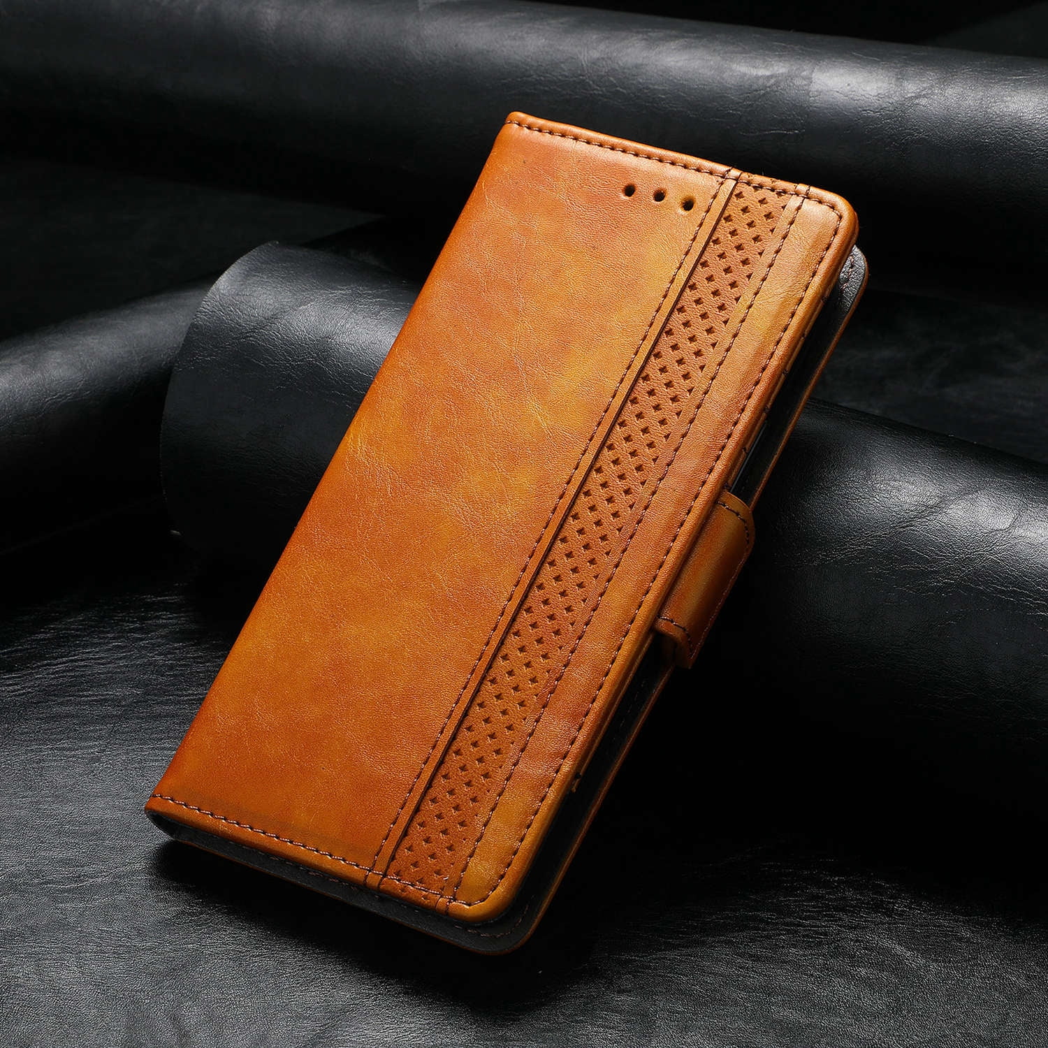 Leather Wallet Phone Case For Xiaomi Poco F6 Pro C55 C65 C50 F5 Pro M6 Pro Poco X5 Pro X4 M5 F4 F3 Quality Leather Phone Case With Card Holder Zipper