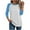 Sky Blue, variant on Womens Baseball Tee 3/4 Sleeve Fashion Crewneck Tops Color Block Blouse Casual Raglan Shirt