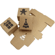 thumbnail image 4 of Juego de 60 cajas de cartón Kraft para galletas, de 4 x 4 x 2,5 pulgadas, con apertura automática para cupcakes, brownies y donas de Navidad, 4 of 5