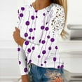 thumbnail image 2 of Enjoytime Shirts for Women Loose Fit Crewneck Dressy Basic Tops Casual Lightweight Comfy Long Sleeve Printed Women Blouses Shirt, 2 of 4