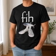 thumbnail image 6 of Funny Fih Fish Shoes Graphic T-Shirt, Unisex Classic Fit, 6 of 9