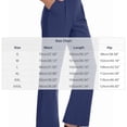 thumbnail image 3 of PWPSG Womens Dress Straight Leg Pants, High Waist Pleated Tailoring, Premium Fabric with Clean Silhouette for Semi Formal Office Attire Blue S, 3 of 6