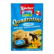 Quadratini Bite Size Wafer Cookies Vanilla, 8.82 OZ