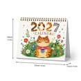 thumbnail image 3 of 2027 Desk Calendar, 8.27 x 5.51 In Large Spiral Bound Monthly Planner with Orange Cat Coffee Art for Home Office Decor, 3 of 8