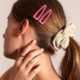 thumbnail image 7 of QUMENEY 24 Pieces Double Grip Hair Clips Metal Snap Hair Clips Women Hair Barrettes for Hair Making, Salon Supplies (Rose Red, 2 Inch), 7 of 7