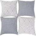 thumbnail image 4 of SUSIELADY Throw Pillow Covers Set of 4, 18"x18" Linen Decorative Square Couch Sofa Cushions, Accent Home Decor, Living Room, Bedroom, Chair, Gray, 4 of 7
