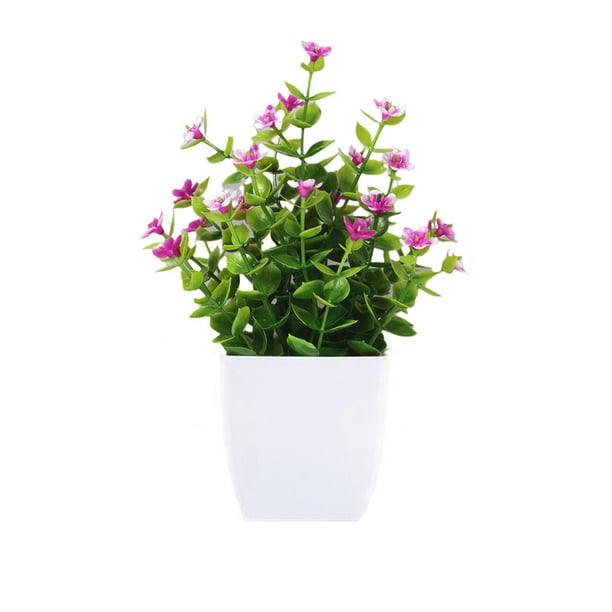 Escritorios de Oficina en el Hogar Plantas Artificiales Pequeñas, Plantas Artificiales, Flores de Interior, Decoración Del Hogar, Baño, Cocina, Decoración de Escritorio de Oficina Escritorios Pequeños