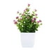thumbnail image 2 of Artificial Plants Faux Greenery with Flowers | Realistic Plastic Decorative Potted Plant for Indoor Home, Bathroom, Kitchen, Office Desk Decor | 7x6x18cm | 1 Piece | Maintenance-Free, 2 of 6