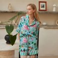 thumbnail image 3 of Pijama de seda de hielo para mujer, traje de manga larga con diseño de nicho, estilo Ins, primavera y verano, 2023, 3 of 4