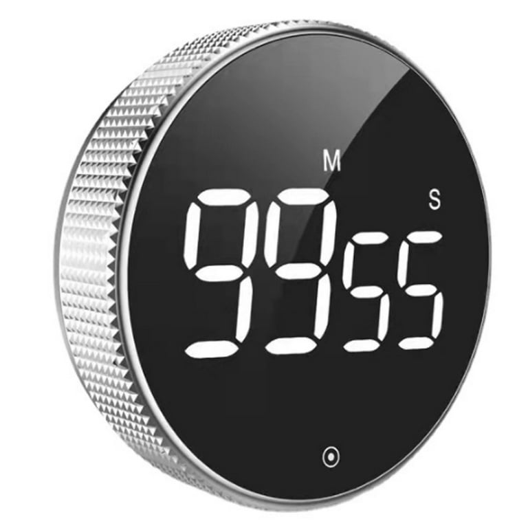 Digital Kitchen Timers, Visual timers Large LED Display Magnetic Countdown  Countup Timer for Classroom Cooking Fitness Baking Studying Teaching, Easy  for Kids and Seniors Silver : : Home & Kitchen