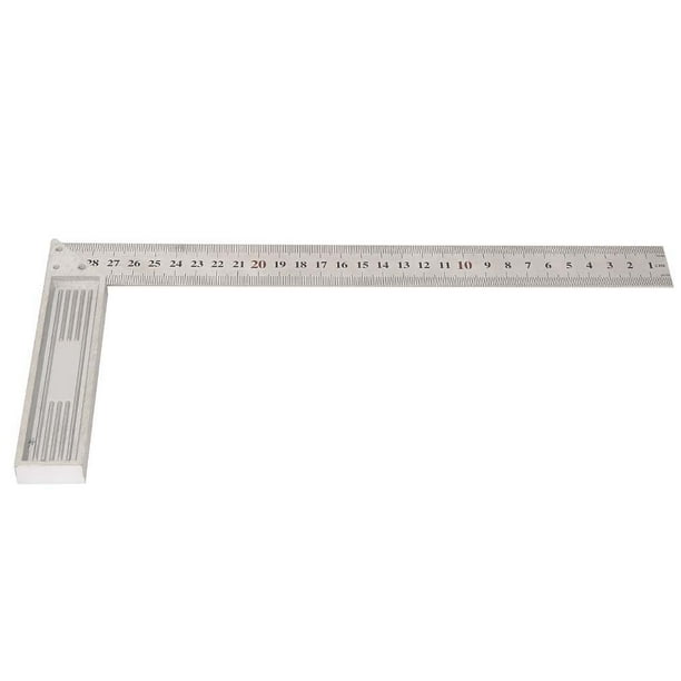 Regla recta de 90 grados, aleación de aluminio de 30 cm, regla de 90 grados, borde recto de 90 grados, materiales ecológicos