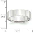 thumbnail image 7 of 14K White Gold 6mm Light Weight Flat Band Ring Size 6, 7 of 7