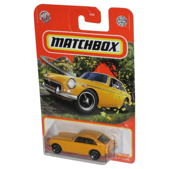 Matchbox Yellow 1971 MGB GT Coupe (2022) Die-Cast Metal Toy Car 73/100