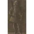 thumbnail image 2 of Antonio Vivarini 15x24 Gold Ornate Framed and Double Matted Museum Art Print Titled - Standing Youth with Sword and Palm Branch (15th Century), 2 of 4