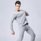 thumbnail image 1 of Ropa de otoño de algodón para hombre, pantalones de polar, camisa de una pieza con cuello redondo, suéter de algodón, polar fino de mediana edad, 1 of 4