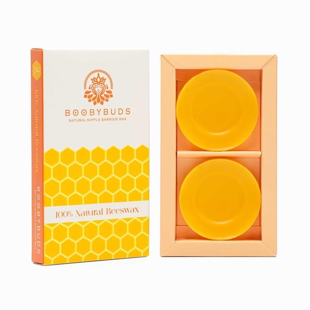 Copas de lactancia BOOBYBUDS de cera de abeja natural reutilizables
