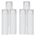 thumbnail image 3 of Soimiss 6pcs Travel Pump Bottles Toiletries Plastic Pump Dispenser Bottle White for Everyday Use, 3 of 8