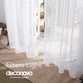 thumbnail image 3 of Deconovo White Sheer Curtains 72 inch Length Grommet Voile Drape Curtains for Living Room 2 Panels 52x72 inch, 3 of 6