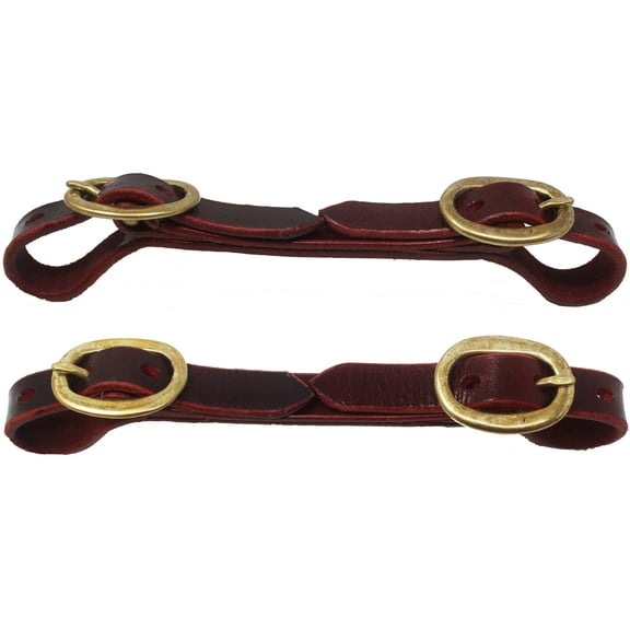 Horse Western Flat Latigo Leather Curb Strap Brass (QTY 1) 403RT01LT