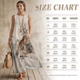 thumbnail image 5 of FOR U DESIGNS Tiger Tree Bird Print Matching Outfits for Couples Linen-Like Casual Men's Button Down Shirt and Women's Sleeveless Dress for Beach Party, 5 of 7