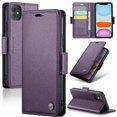 thumbnail image 1 of Funda tipo cartera iPhone 11 con cierre magnético, RFID, tarjetero, soporte, carga inalámbrica, 1 of 5