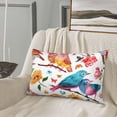 thumbnail image 5 of Susaid Flowers Birds And Butterflies Print Pillowcases Multiple Size, Pillow Cover Super Soft Envelope Closure Standard Pillow Case-20"x30", 5 of 6