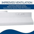 thumbnail image 4 of 30" Under Cabinet Range Hood, 190 CFM, EZ1 Install, ADA Compliant, 4 of 6