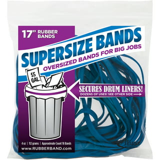  Tuffex Trash Can Bag Bands – (30 Bands (5 Pack) Fits