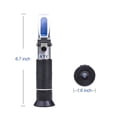 thumbnail image 2 of Handheld Alcohol Refractometer 0-40% Brix 0-25% Alcoholometer Sugar Wine Concentration Meter ATC ,Long Lasting, 2 of 6