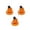 B, variant on 3PC Halloween Decoration – Light-Up Jack-O’-Lantern Ghost Face with Curved Stem – Indoor Tabletop Fall Decor, Pumpkin – Cute Spooky Autumn Accent for Home or Office