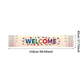 thumbnail image 3 of Welcome Banner with International Flags Circular Design Background Event Decoration Party Supplies Global Conference Backdrop Indoor Outdoor Display, 3 of 4