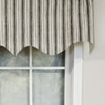 thumbnail image 3 of RLF Home Luxurious Modern Design Classic Brunswick Stripe Regal Style Window Valance 50" x 17" Gray, 3 of 4