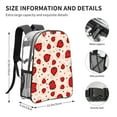 thumbnail image 4 of Susaid Red Ladybug Print Clear Backpack See Through Transparent Plastic Clear Bookbags for School, College, Stadium,Work, 4 of 7