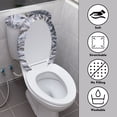 thumbnail image 3 of HELLHERO Owl Pattern Fits All Toilet Shapes Polyester Fabric Toilet Seat Lid Cover Set Elastic Bottom Toilet Lid Cover & Stays in Place for Bathroom Home, 3 of 7
