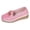 Pink, variant on Wedge Loafers for Women Platform Cute Dress Casual Business Shoes Comfortable Lightweight Slip on Work Shoes with Gold Chain Yellow Size 6.5