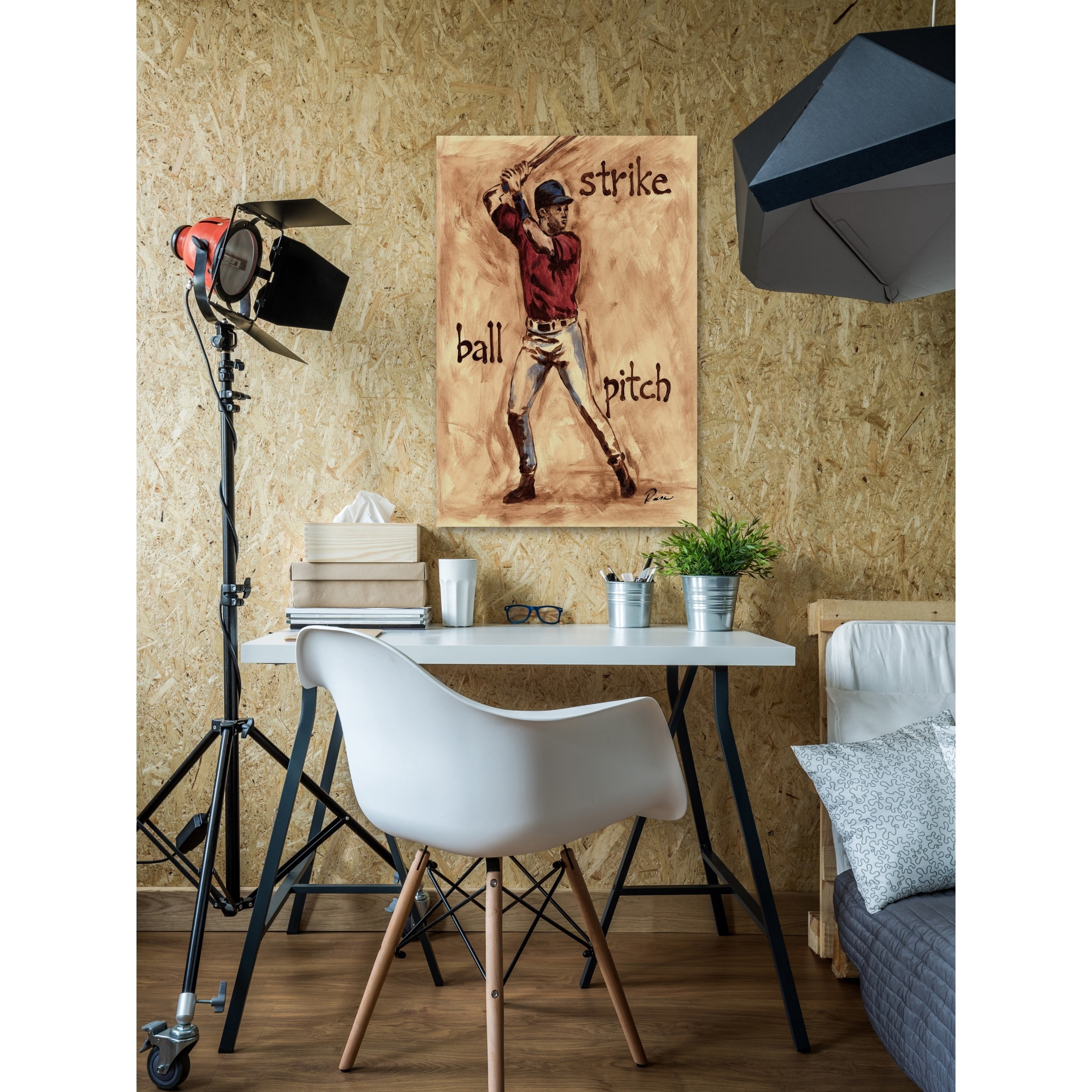 Marmont Hill "Slugger" by Reesa Qualia Painting Print on Wrapped Canvas