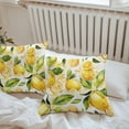 thumbnail image 5 of Summer Watercolor Outdoor Pillow Covers Pack of 2 Yellow Lemon with Leaves Waterproof Throw Pillow Covers Decorative Cushion Cases for Patio Garden Tent Balcony Couch 20x20 inch, 5 of 8