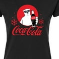 thumbnail image 3 of Coca-Cola - Polar Bear Circle With Snowflakes - Juniors Fitted Graphic T-Shirt, 3 of 5