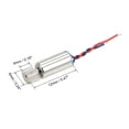 thumbnail image 3 of Motores de vibración de copa hueca micro mini DC 3V 50mA 12000RPM para masajeador DIY 17x6mm 10pcs, 3 of 4